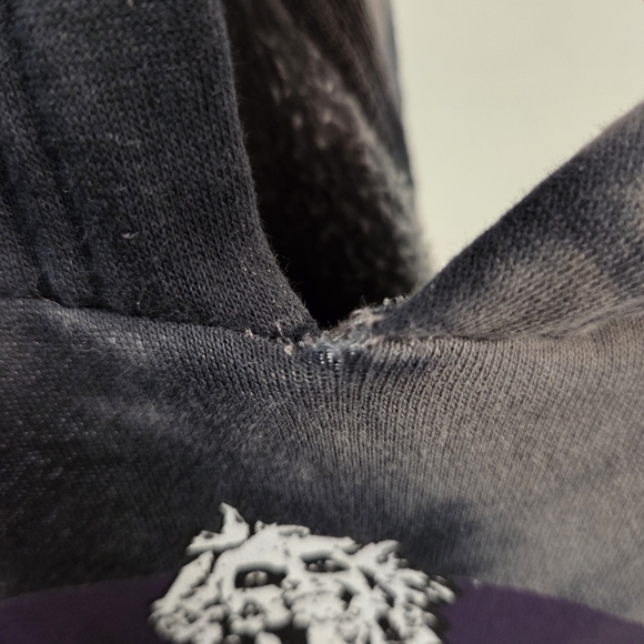 MISSING CORD- Hot Topic Beetlejuice Icons Wash Girls Crop Hoodie- Size 0X - Picture 7 of 10